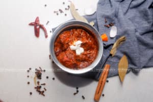 Indian spice masala flatlay ingredient photography