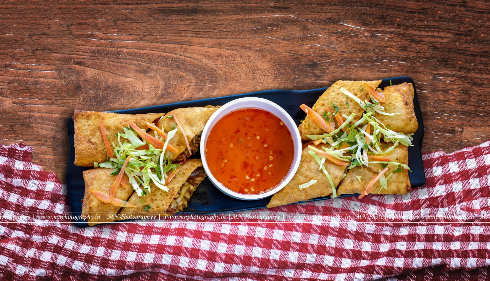  Spring rolls and starters food photography in Udaipur