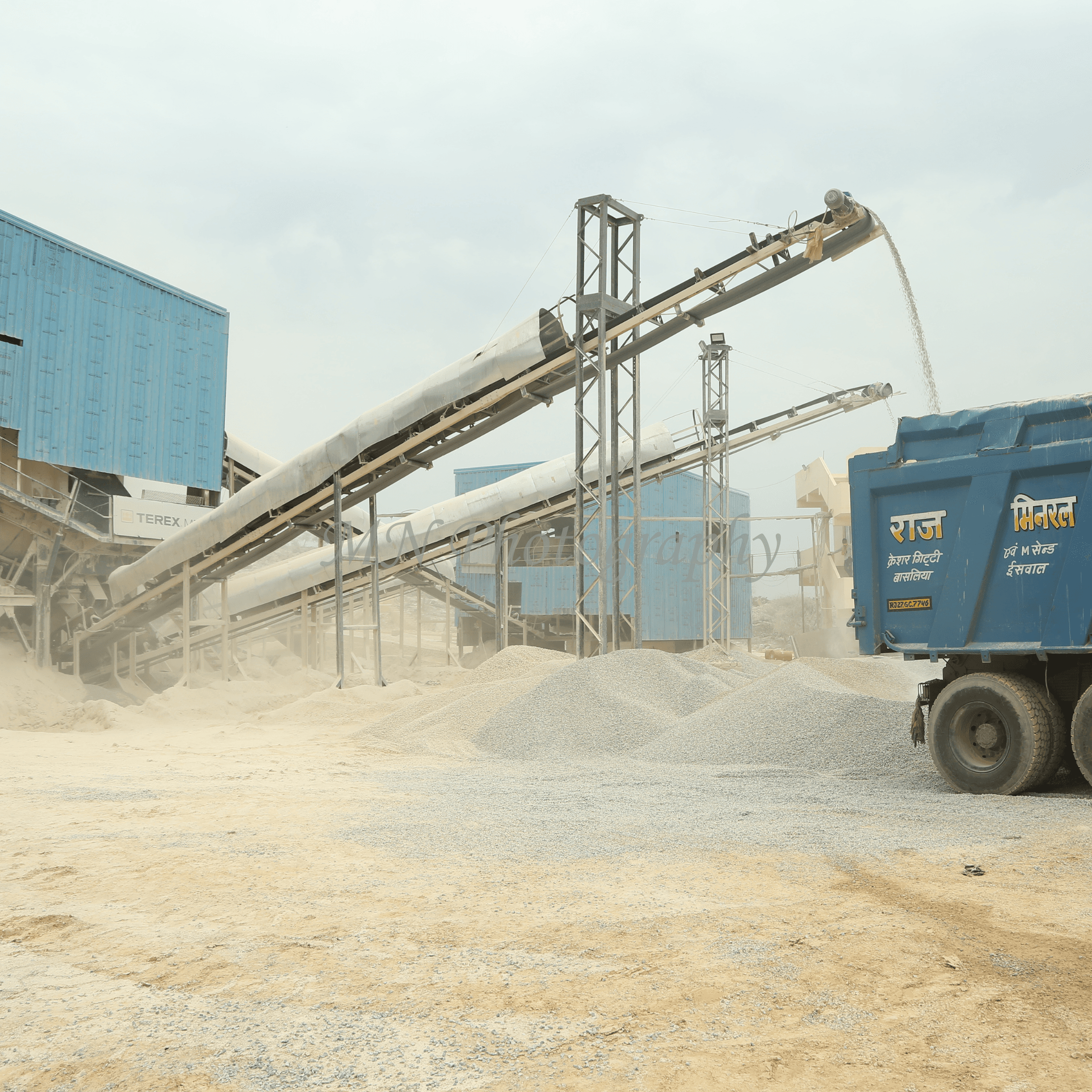 Raj Mineral processing plant industrial photography in Rajasthan