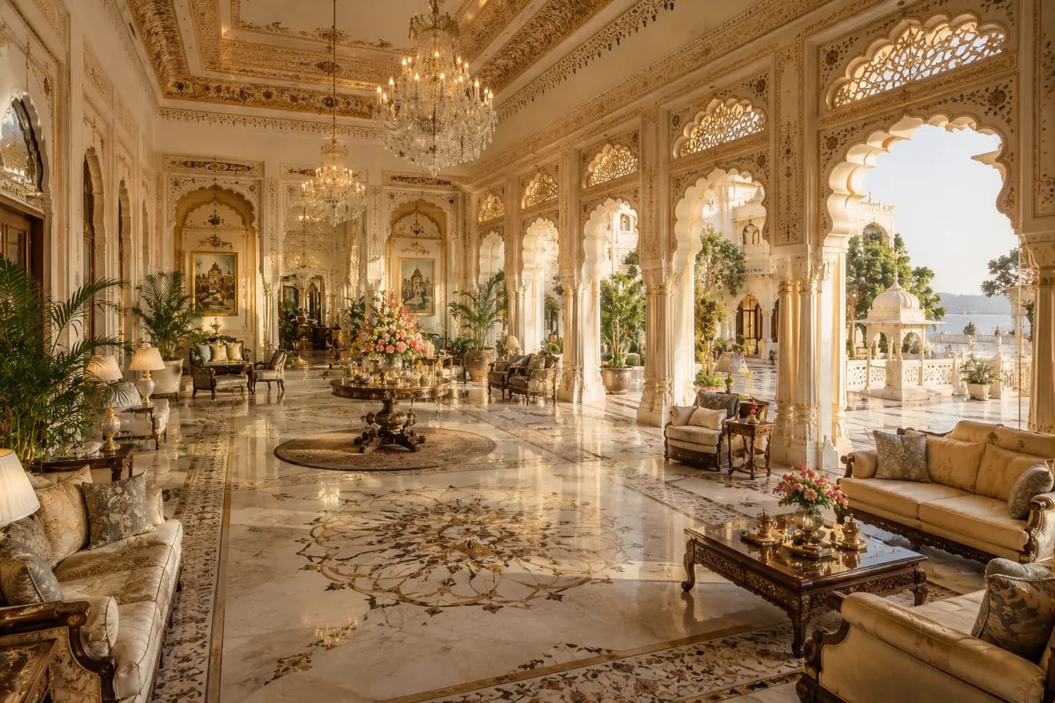 Fort and heritage resort interior photography in Udaipur